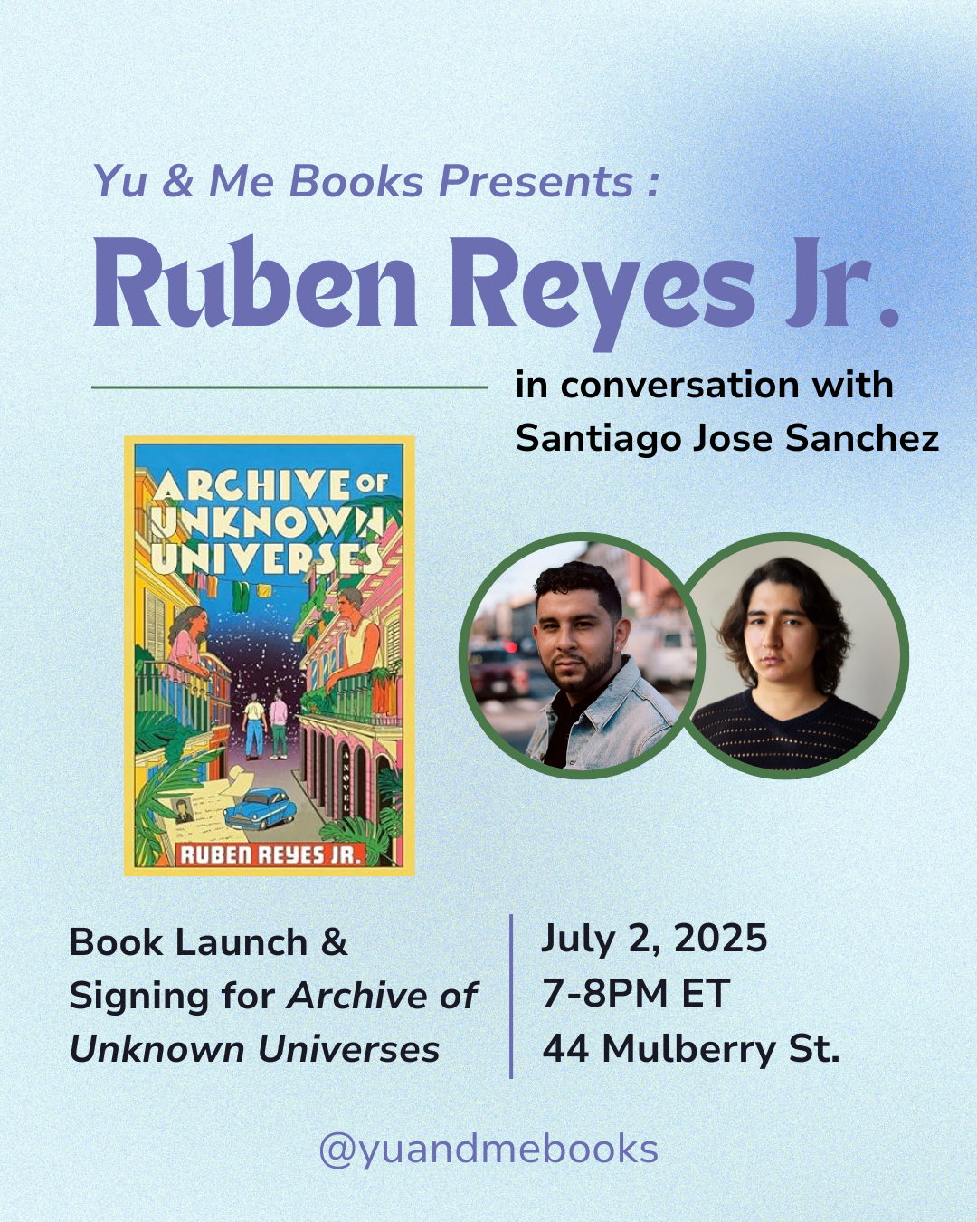 Book Launch | Archive of Unknown Universes by Ruben Reyes Jr.