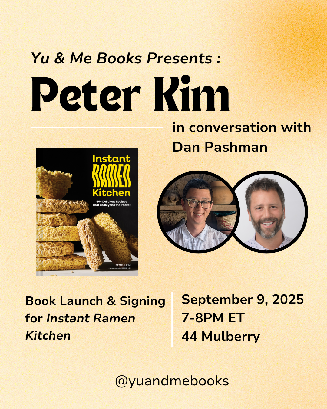 Book Launch | Instant Ramen Kitchen by Peter Kim