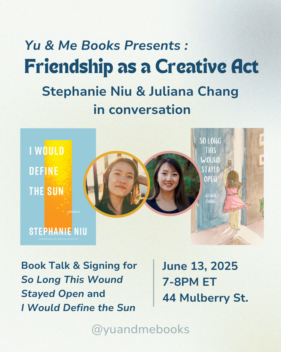 [Event] Book Talk | Friendship as Creative Act with Stephanie Niu and Juliana Chang